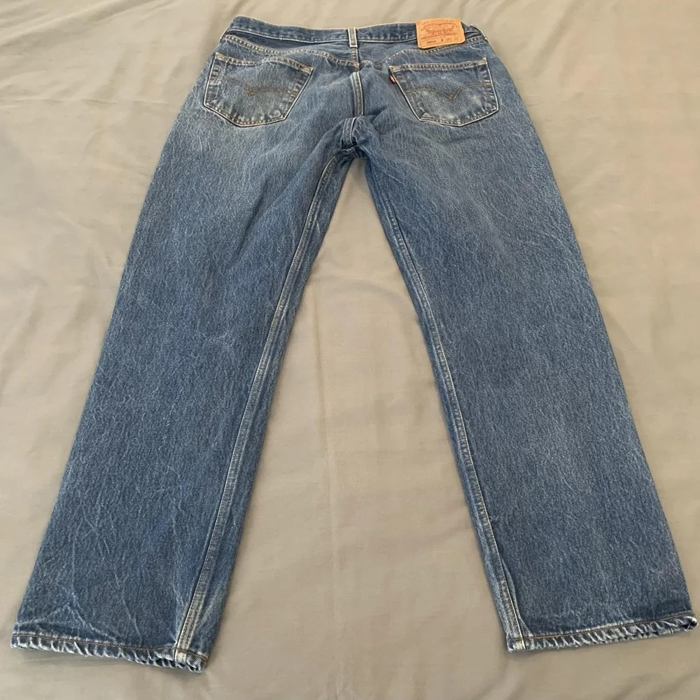 Vintage Levis 501 Jeans Mens 38x33 (34x29) Blue Straight Distressed Denim 90s
